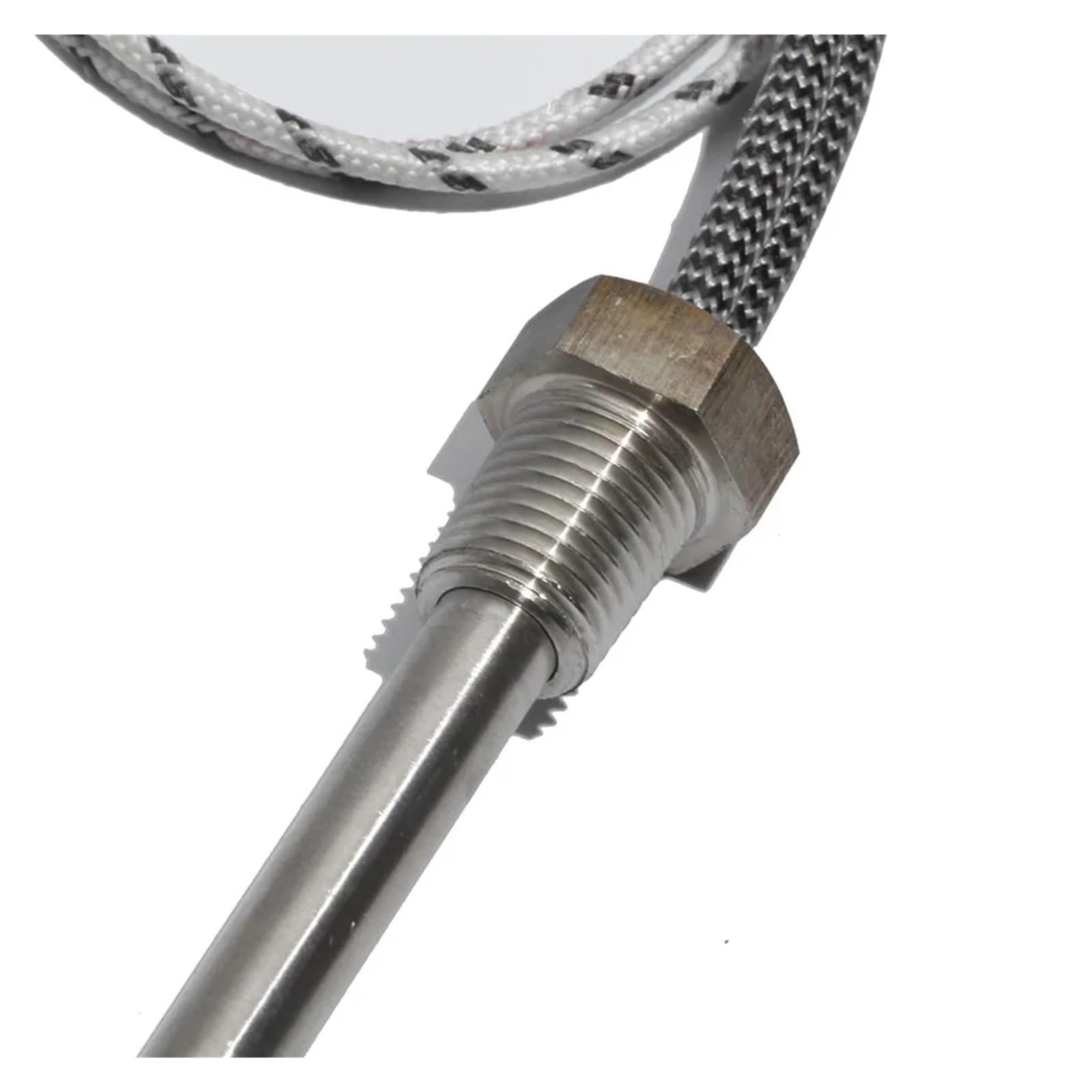 DN8 (1/4") Gewindepatrone Rohrheizelement for Wasser 8x350/400/450/500/600mm Rohr AC110V/220V/380V Heizung mit Mutter(380V,DN8 8X500mm 1100W)