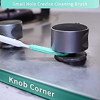 Vista 6 de Cepillos de Limpieza Pequeños para Espacios Pequeños, Herramientas de Suministros de Limpieza Doméstica Pequeña, Mini Cepillo de Limpieza de Grietas