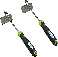 Vista 8 de Garden Guru - Herramienta cultivadora de azada de mano, acero inoxidable para una máxima resistencia, resistente a la corrosión, mango ergonómico