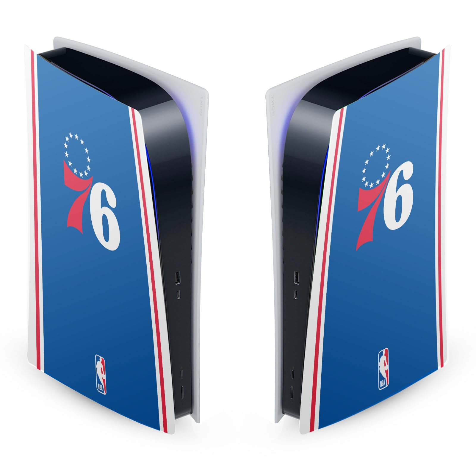 Autocollant PS5 Philadelphia 76ers Vinyle Premium Ajustement Précis Head Case Designs - 8
