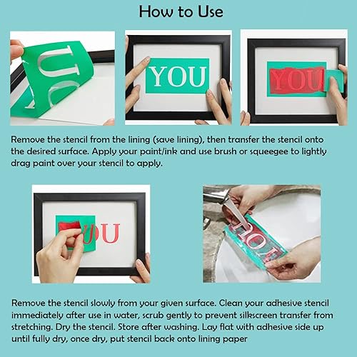 Miniatura 7 de Plantilla de serigrafía de gnomo de 6 x 14.75 pulgadas, plantillas adhesivas de malla reutilizables para manualidades y arte, transferencia de