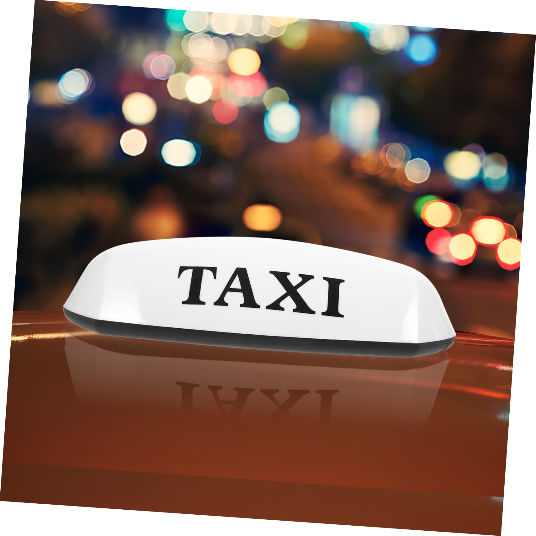Cabilock Luce Segnale Taxi Magnetica per Auto, Top Light 12v Bianco, Alta Luminosità, Installazione Facile, per Guida Notturna