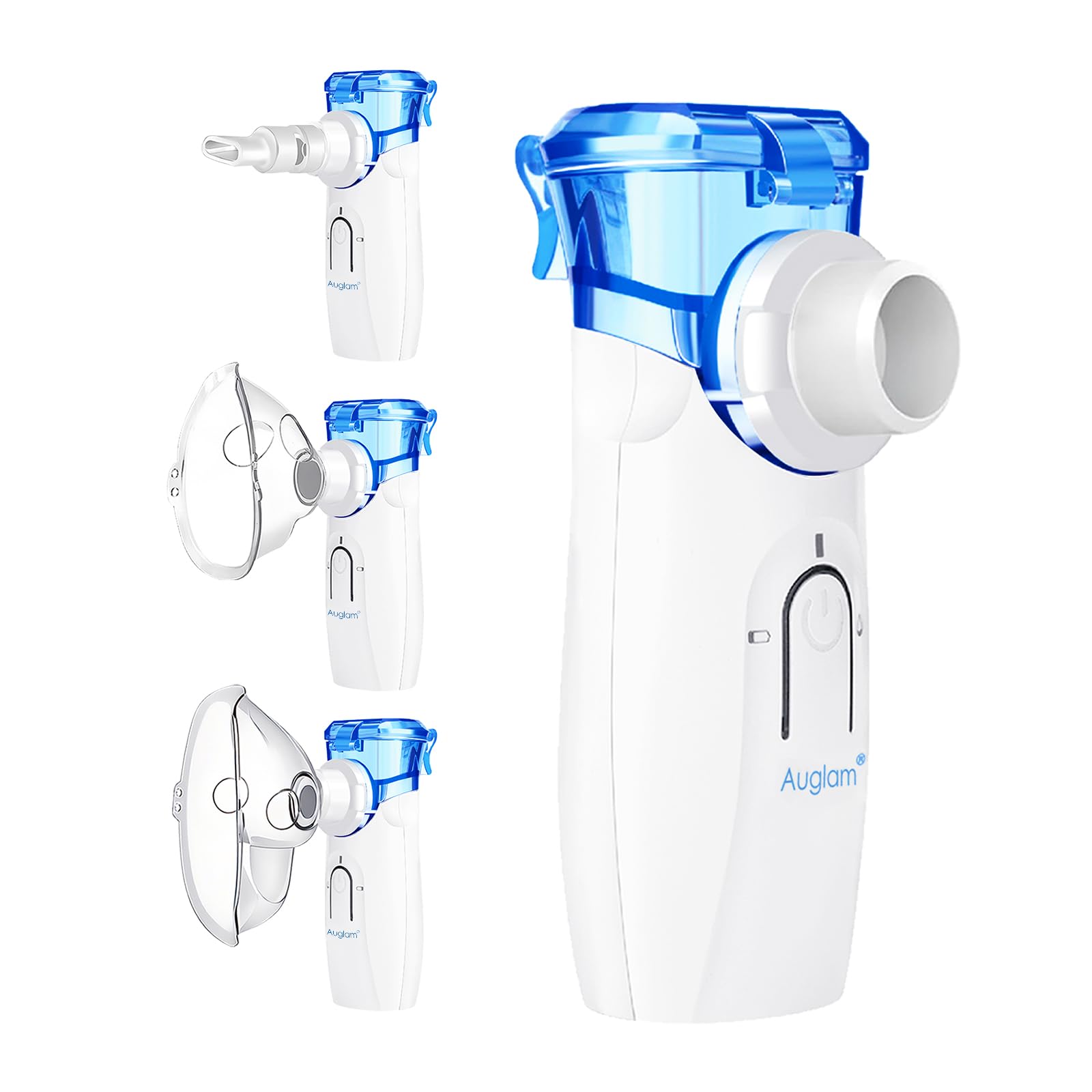 Nebulizer, Ultrasonic Portable Nebulizer, USB Rechargeable Portable Nebulizer with Mouthpiece, Nebulizer Machine for Adults & Kids with Auto Clean, Travel, Home, Daily use