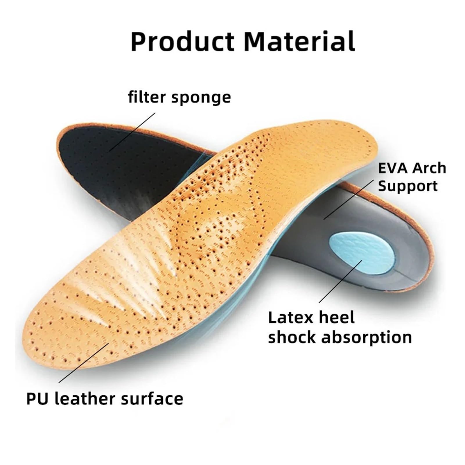 Leder Orthesen Einlegesohle for Plattfüße Arch Support Orthopädische Schuhe Sohle Einlegesohlen for Füße Geeignet Männer Frauen Kinder O/X Bein(XL(45-46) 30cm)