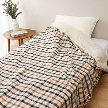 Amazon｜DAKS シール織／ガーゼ リバーシブル綿毛布(毛羽部分