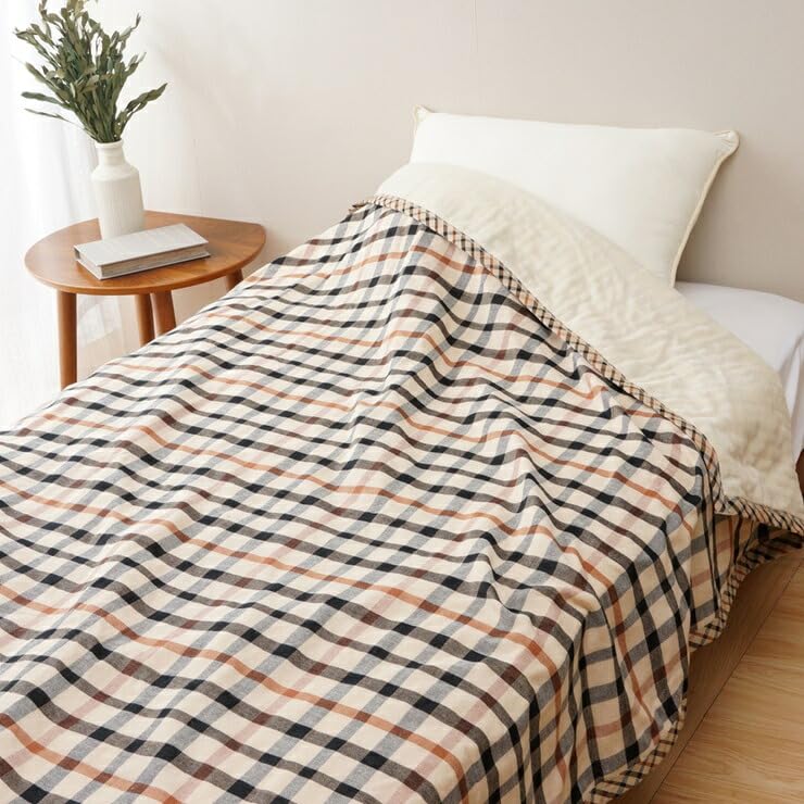 DAKS 綿毛布 140×200cm 2枚組 Amazon｜DAKS シール織／ガーゼ リバーシブル綿毛布(毛羽部分