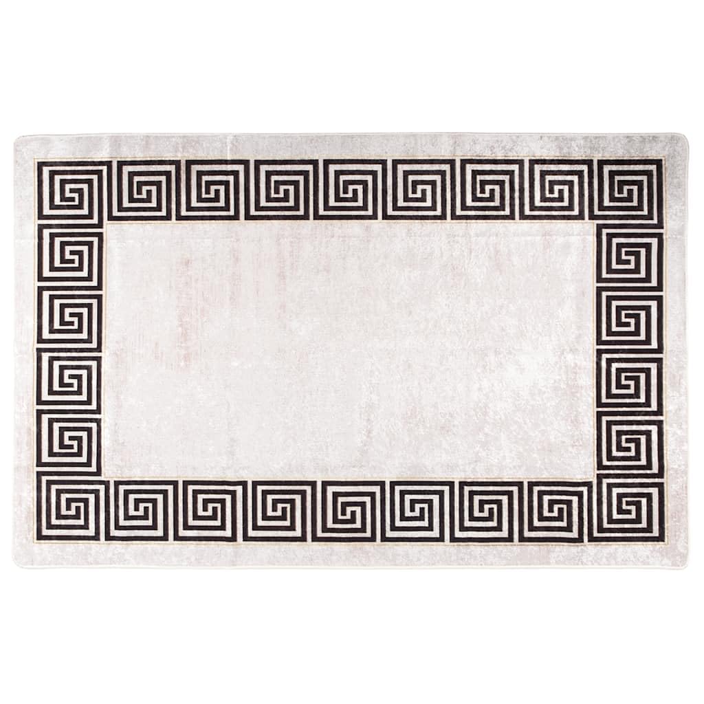 Tapis lavable beige clair 80x150 cm pour un entretien sans effort