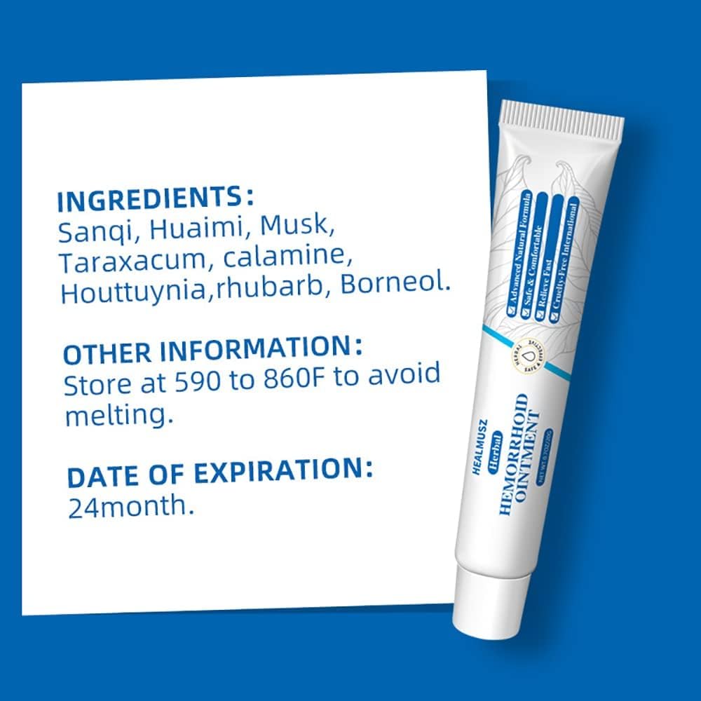Ungüento natural para hemorroides de hierbas crema orgánica para