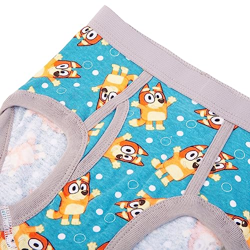Bluey boys Briefs of 100% Combed Cotton Underwear Briefs, Sizes 18m, 2/3t, 4t, 4, 6, and 83