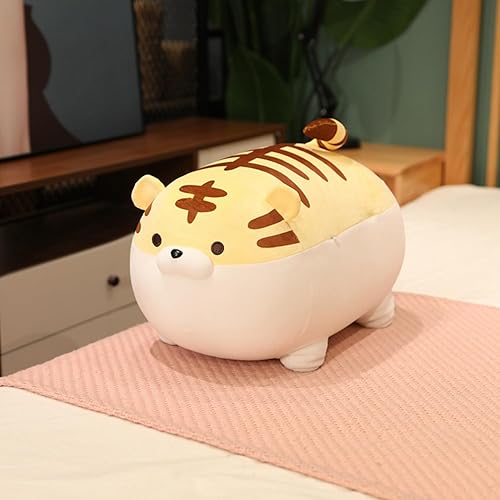 Miniatura 2 de Almohada suave de peluche de tigre amarillo de 16 pulgadas, bonita almohada de peluche de animal tigre, muñeca de tigre, juguete para niños,