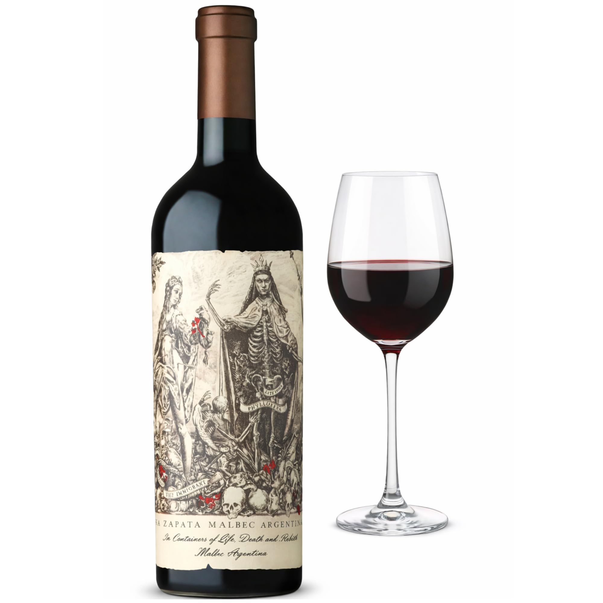 Vino Tinto Argentino CATENA ZAPATA MALBEC | 100% Malbec | Perfil Intenso con Notas de Fruta Negra y Especias | 1 Botella 75cl