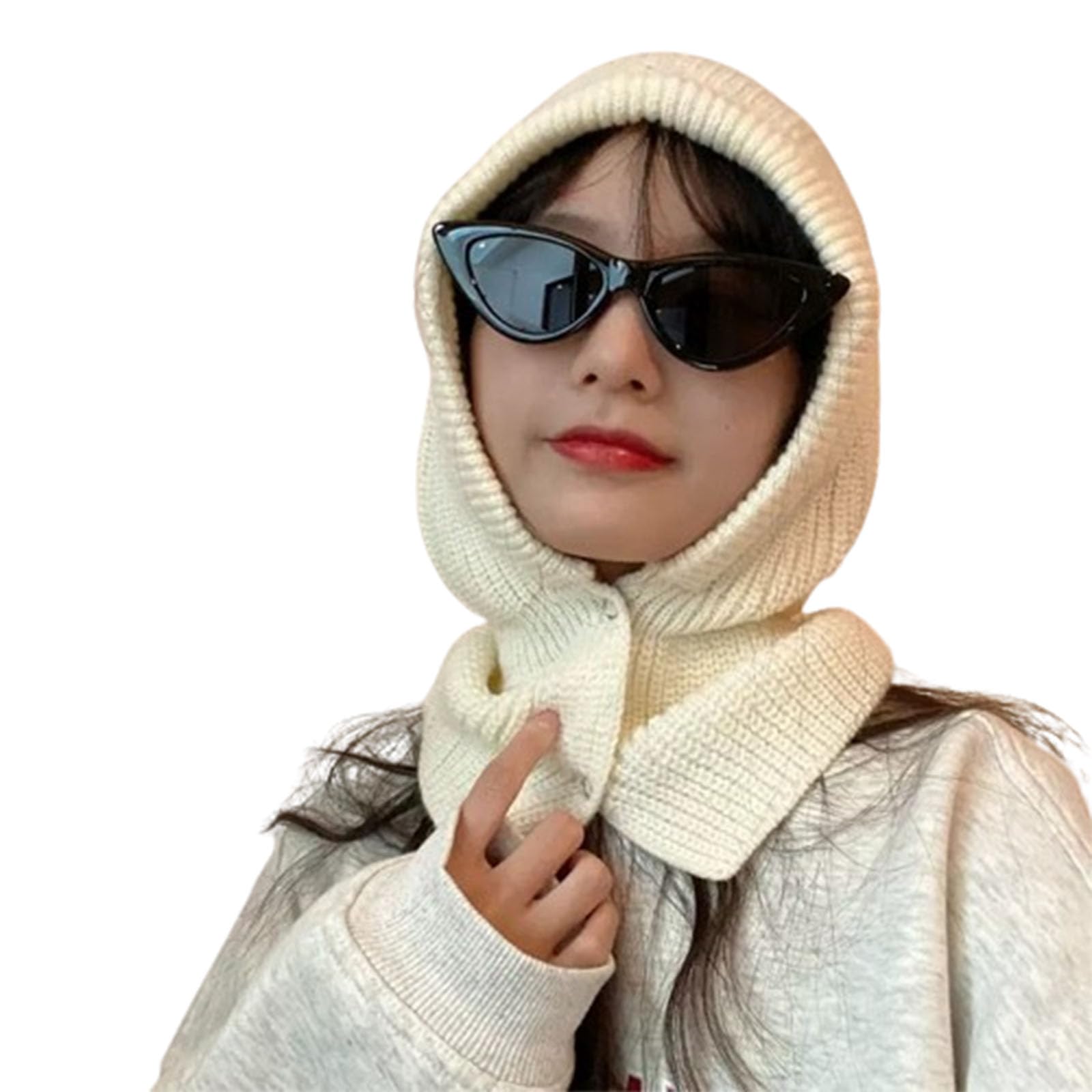 Cappello Invernale Resistente al Freddo, Cappello Invernale Personalizzato, Passamontagna, Puntale e Cappello Lavorato a Maglia con Protezione per Il Collo