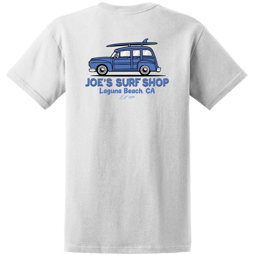 JOES SURF SHOP Men's South County Logo Heavyweight Tees
