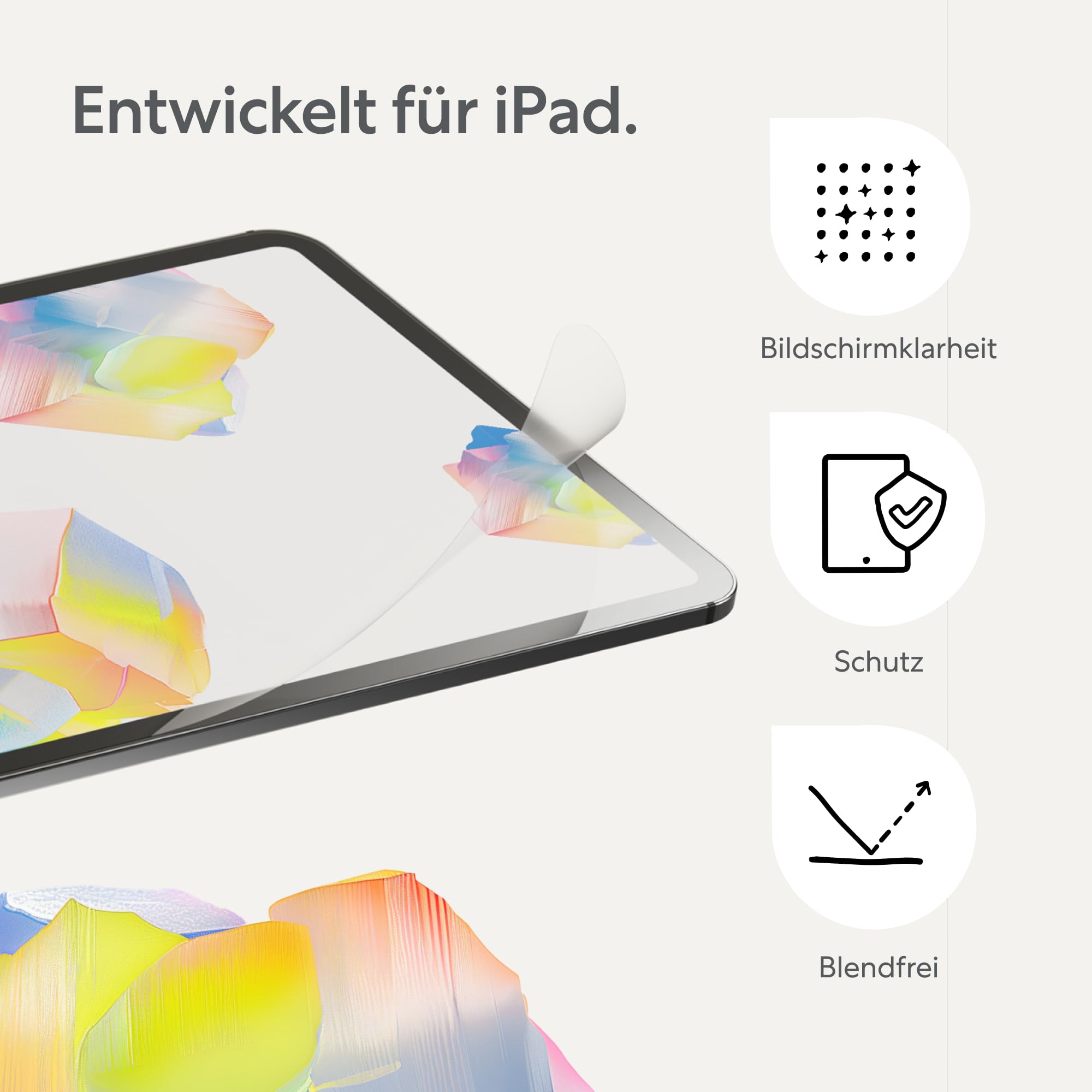 Paperlike 2.1 Folie für iPad Pro 11" (4./3. Gen.) & Air (5./4. Gen.) | (vorherige Version) für ein authentisches Papiergefühl