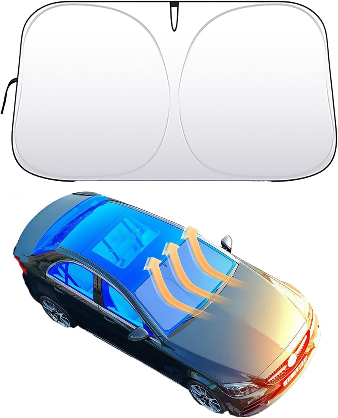 ZHMYDY Car Windshield Sunshade for Alfa Romeo Stelvio 949 1995-2023