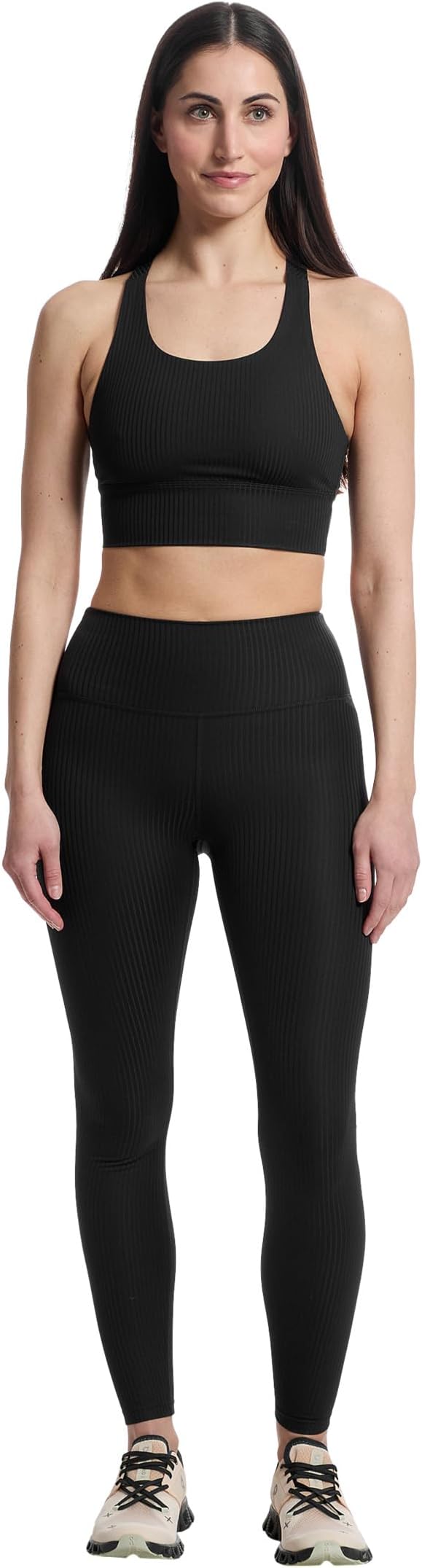 Женское бра-топ Prana Luxara Rib Racerback в рубчик — фото 2