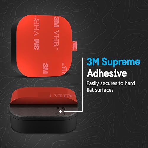 Miniatura 10 de Pelican Marine - IP68 Waterproof AirTag HolderCase w 3M Adhesive Sticker - Protective Shockproof Cover for Apple Air Tag - Hidden Stick On Mount for