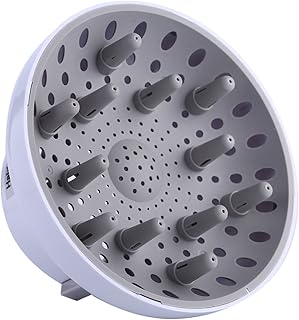 Hairizone Universal Hair Diffuser Adaptable for Blow Dryers with D-1.7-Inch to 2.6-Inch for Curly or Wavy Hair, White