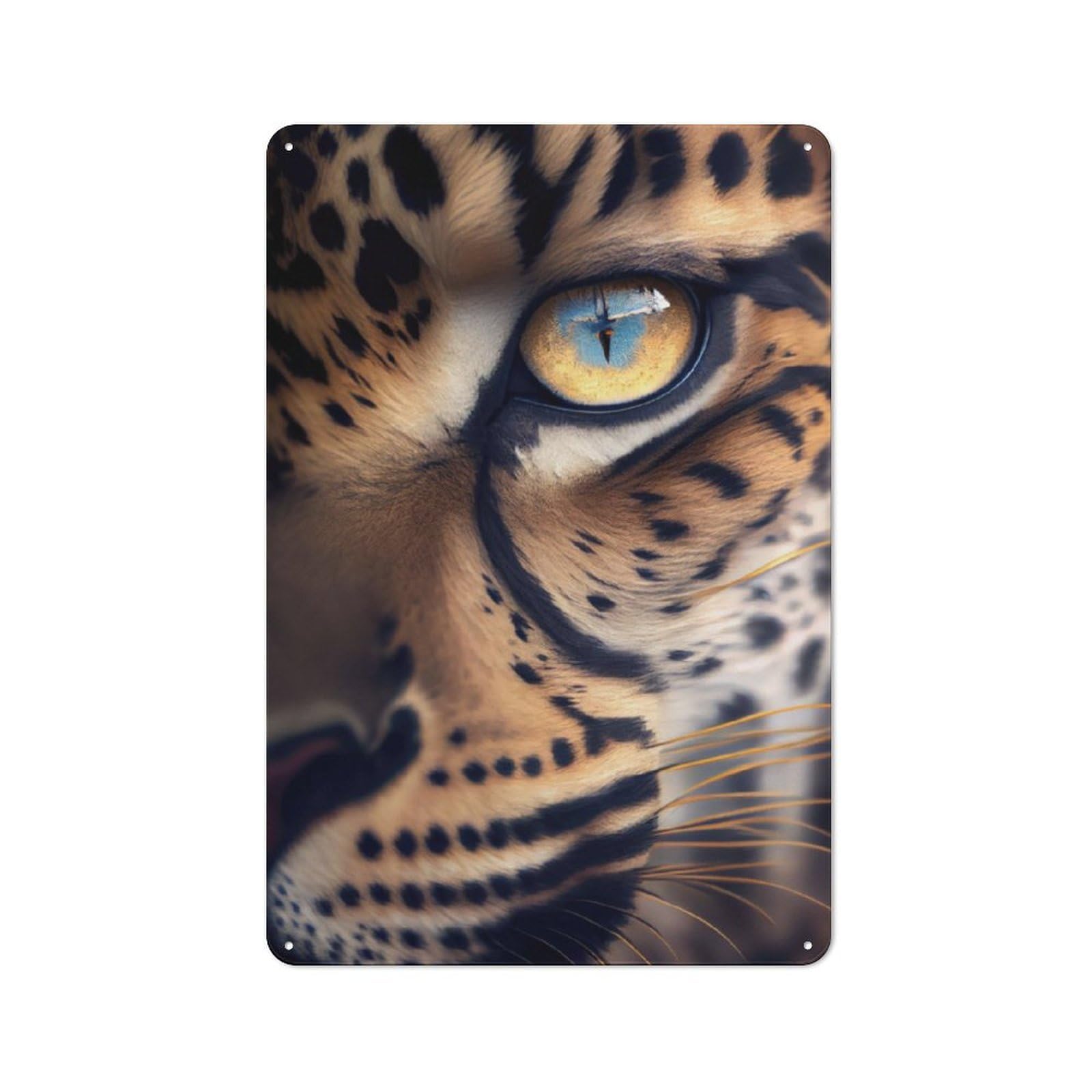 Junmoney Jaguars Gaze Vintage Metal Wall Sign 30X20cm For Garage Or Workshop, For Metal Sign Collectors, For Garage And Workshop Walls
