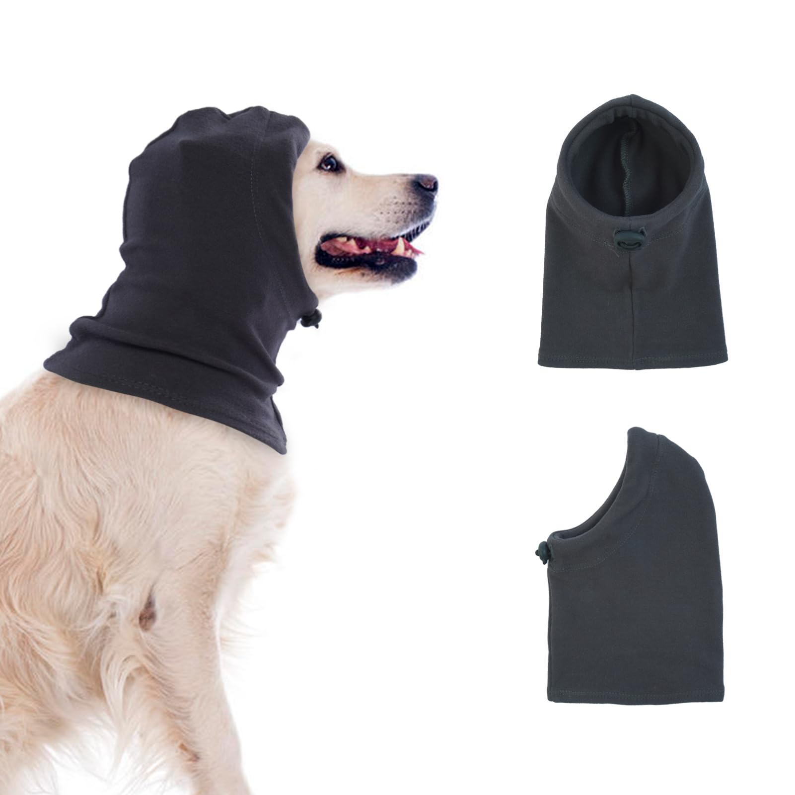 Katzinst Dog Snood for Dog Neck and Ears Warmer Ear Muffs Noise Protection Anxiety Relief and Calming Dog Ear