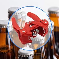 Thermometer World Üveg Sörös Palack Kupak 120 db - Házi Sör és Limonádé Palackokhoz - Könnyen Zárható Kerek Piros Kupak Készlet 4