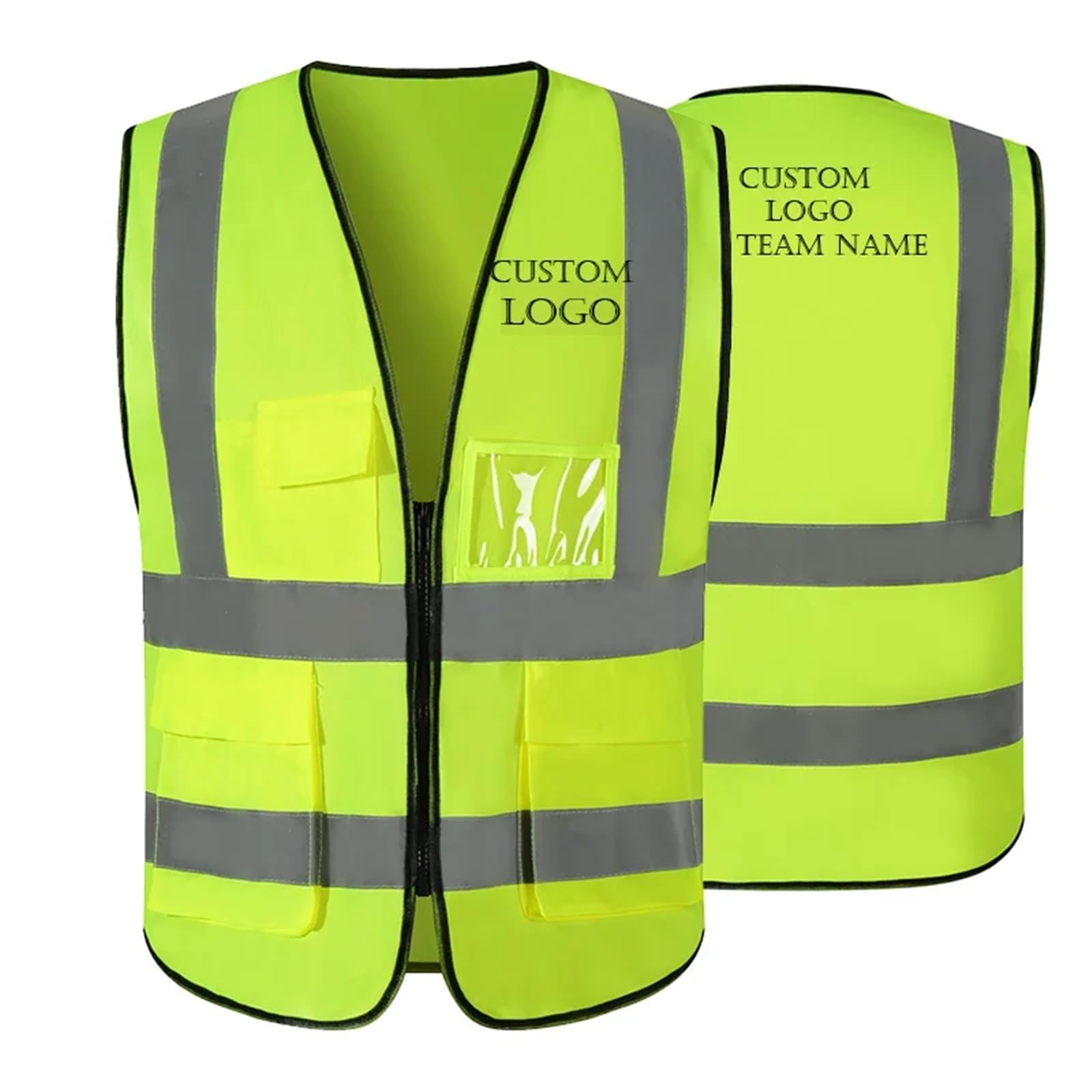 Chaleco Reflectante de Seguridad, Chalecos protección Laboral Alta Visibilidad, Ropa Trabajo, Trajes for Deportes Motociclismo y Actividades al Aire Libre(Red)