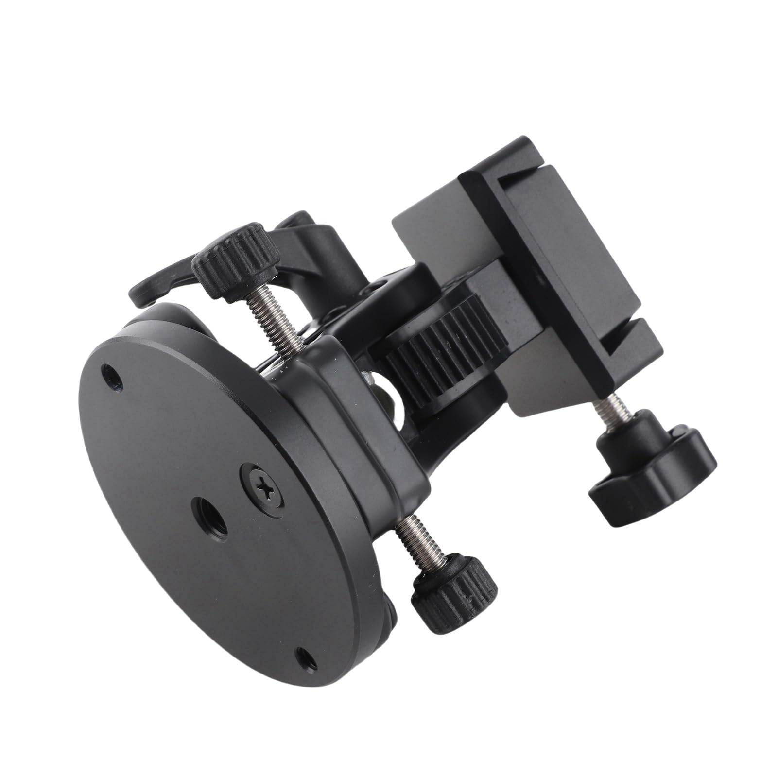 DSLR Night Sky Tracker Montura Ecuatorial, 0° (Horizontal) a 70° de Ajuste Accesorio de Cuña Ecuatorial con Rosca de 3/8 Pulgadas para Astrofotografía, Aleación de Aluminio,