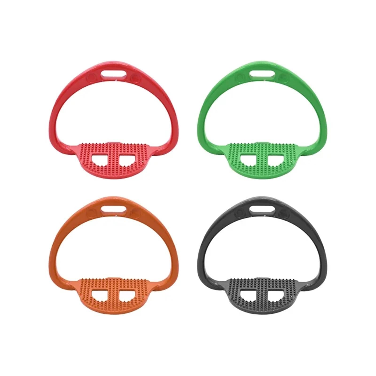 Estribos de carreras for silla de montar de caballo, Pedal antideslizante, suministros ecuestres, Multicolor claro | VERDE | ORANGE