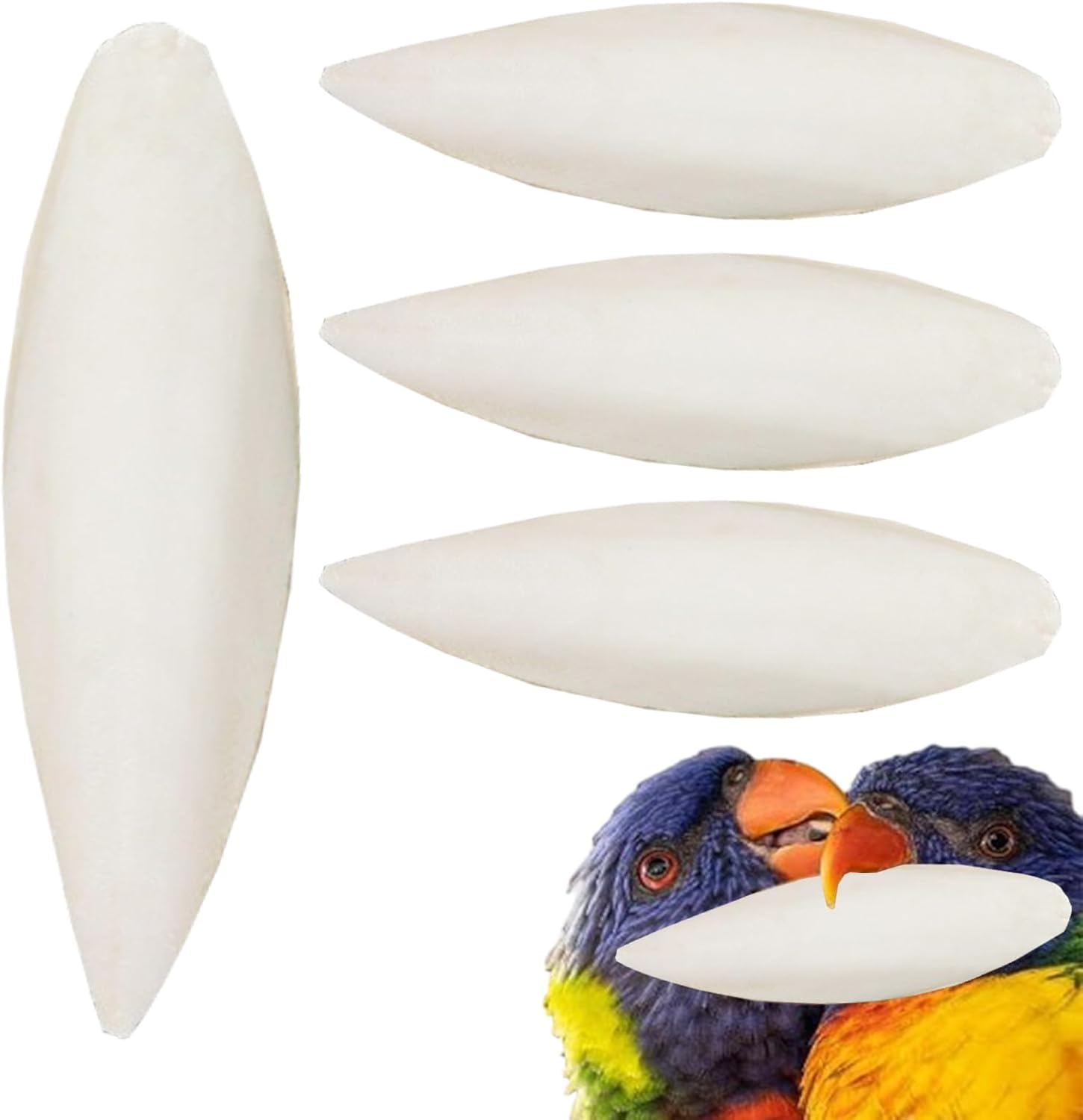 Uhngw Cuddle Bone for Parakeet | Cuddle Bone for Parrots, Pet Birds Nutritional Supplementation Calcium for Cockatiels Sparrow Parakeet Conures Budgies