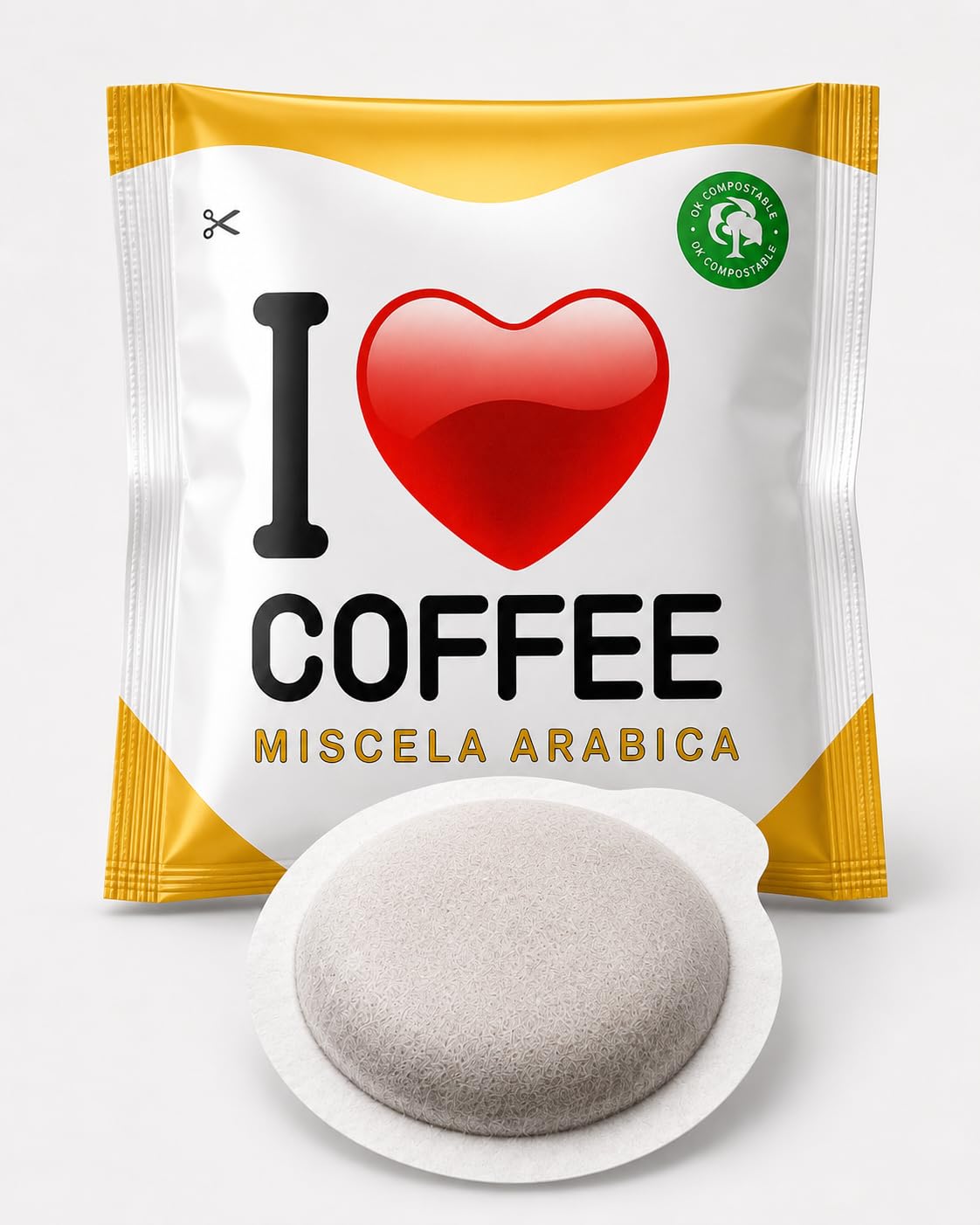 I Love Coffee Cialde Miscela Arabica, Box da 900 Cialde