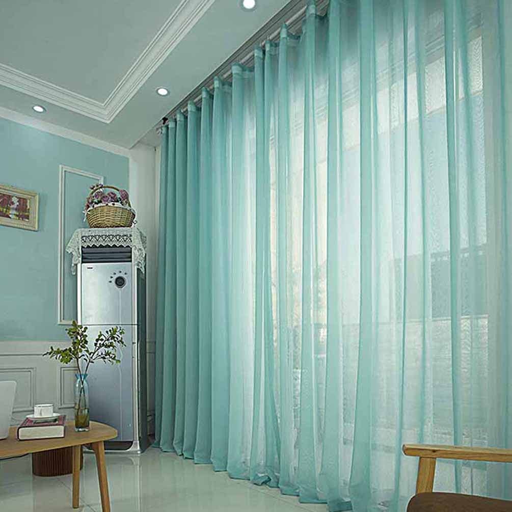 Tende moderne in tulle bianco solido per soggiorno, camera da letto, finestra, tende in voile velato, per cucina, decorazio
