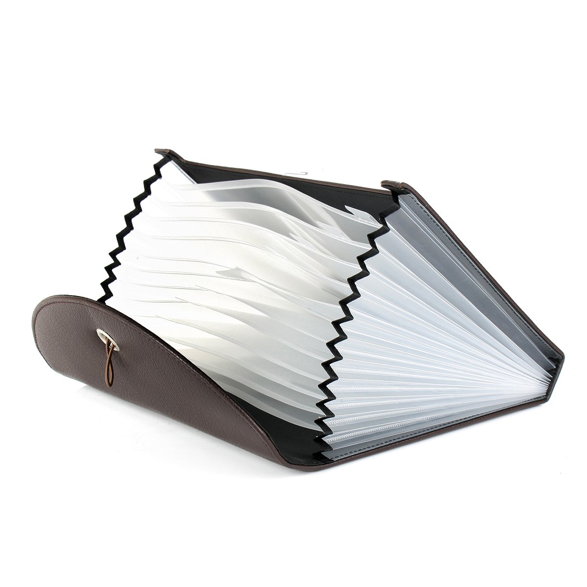 Personalized Faux Leather File Organizer Expendable Document Holder for Men A4 Letter Size Business File Folder with 13 Pockets Engraved by OnePlace Gifts