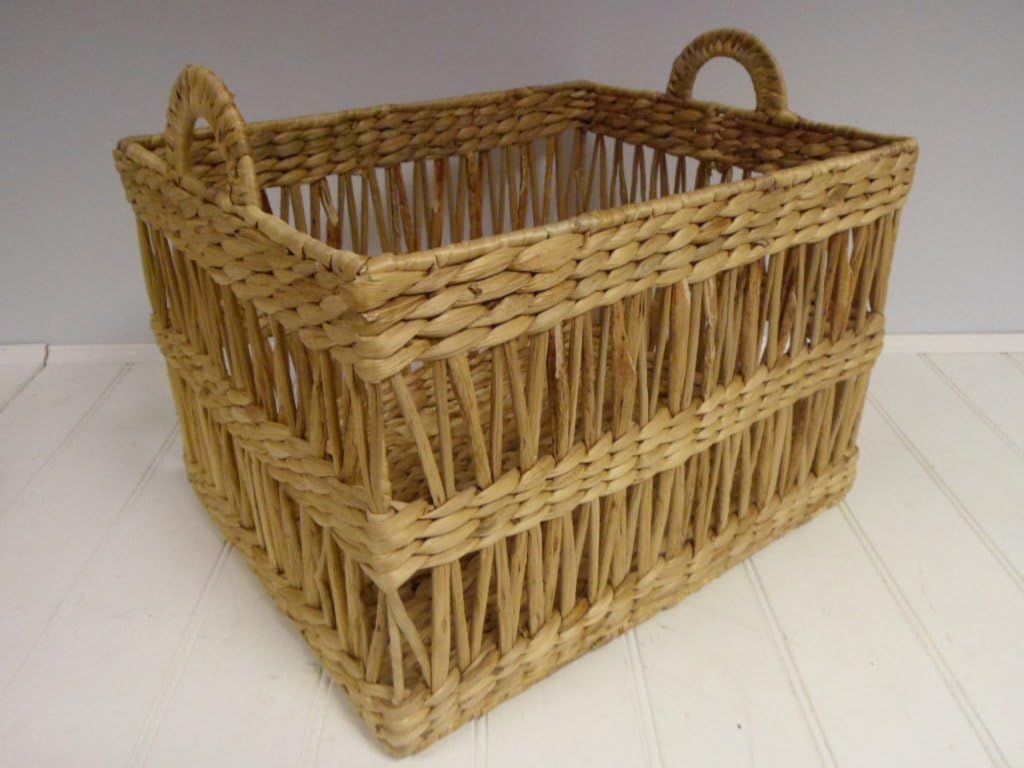 Large Water Hyacinth Basket with Handles. Amazon.co.uk
