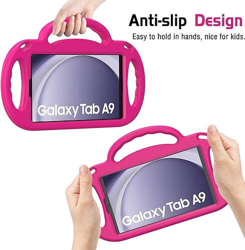 Miniatura 5 de AVAWO Funda para niños para Samsung Galaxy Tab A7 Lite de 8.7 pulgadas 2021, Galaxy Tab A7 lite, con correa, funda ligera a prueba de golpes para