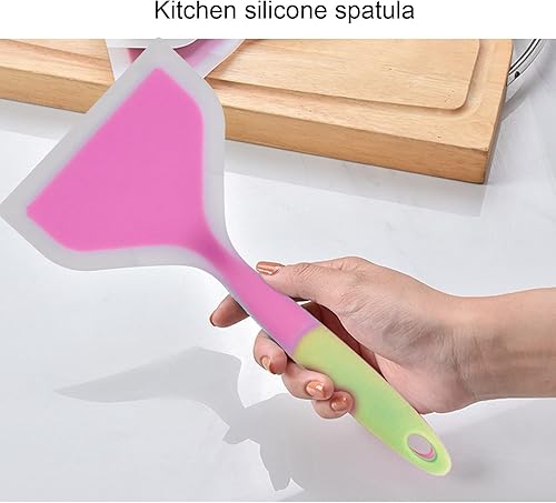 Miniatura 4 de Espátula de boca ancha para freír en la cocina del hogar, silicona transparente, no tóxica, no pegajosa, perfecta para tamagoyaki, panqueques,
