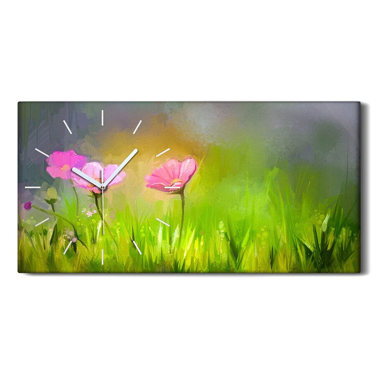 Horloge sur Toile Image Art Moderne Décoration Murale Premium Coloray 60x30