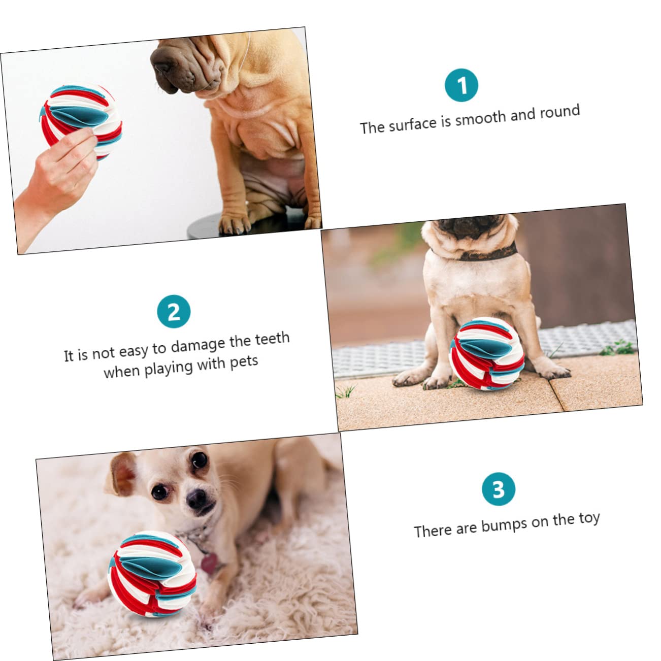 Sosoport 2piezas Juguete Masticable para Perros Fugas De Comida Bola De Olores para Mascotas Juguete Interactivo para Masticar y Jugar Estimula La Coordinación y Previene El Aburrimiento