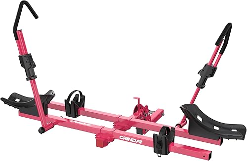 Portabicicletas para automóvil, soporte de enganche para SUV, plataforma de 2 bicicletas, capacidad de 200 libras para bicicletas eléctricas y