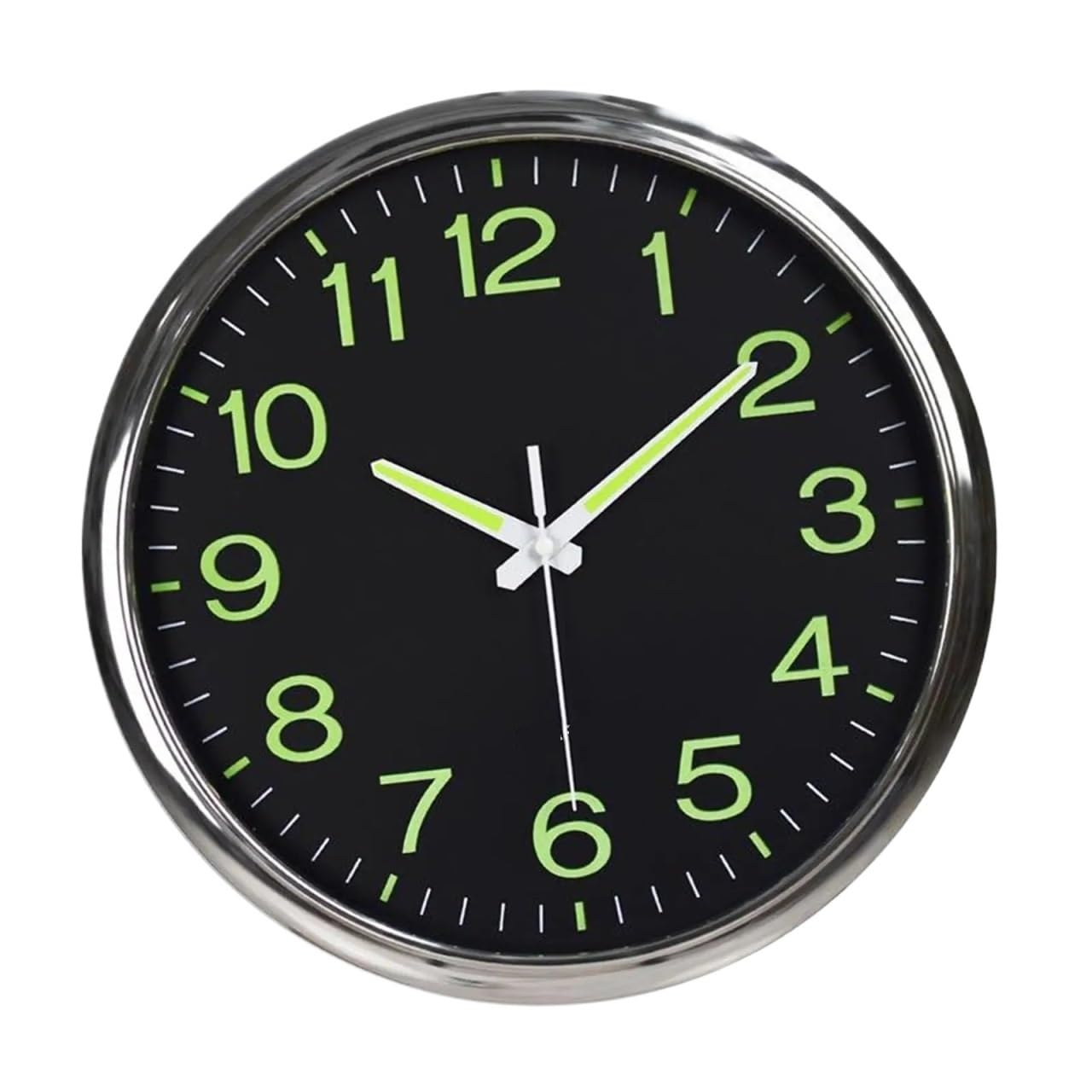 ZHSOAO Luminous Wall Clock,12 Inch Silent for Patio, Pool, Garden