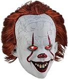 Beita Realistic IT Penywise Clown Mask - Adult Latex Costume Accessory for Cosplay (Mask-LED)