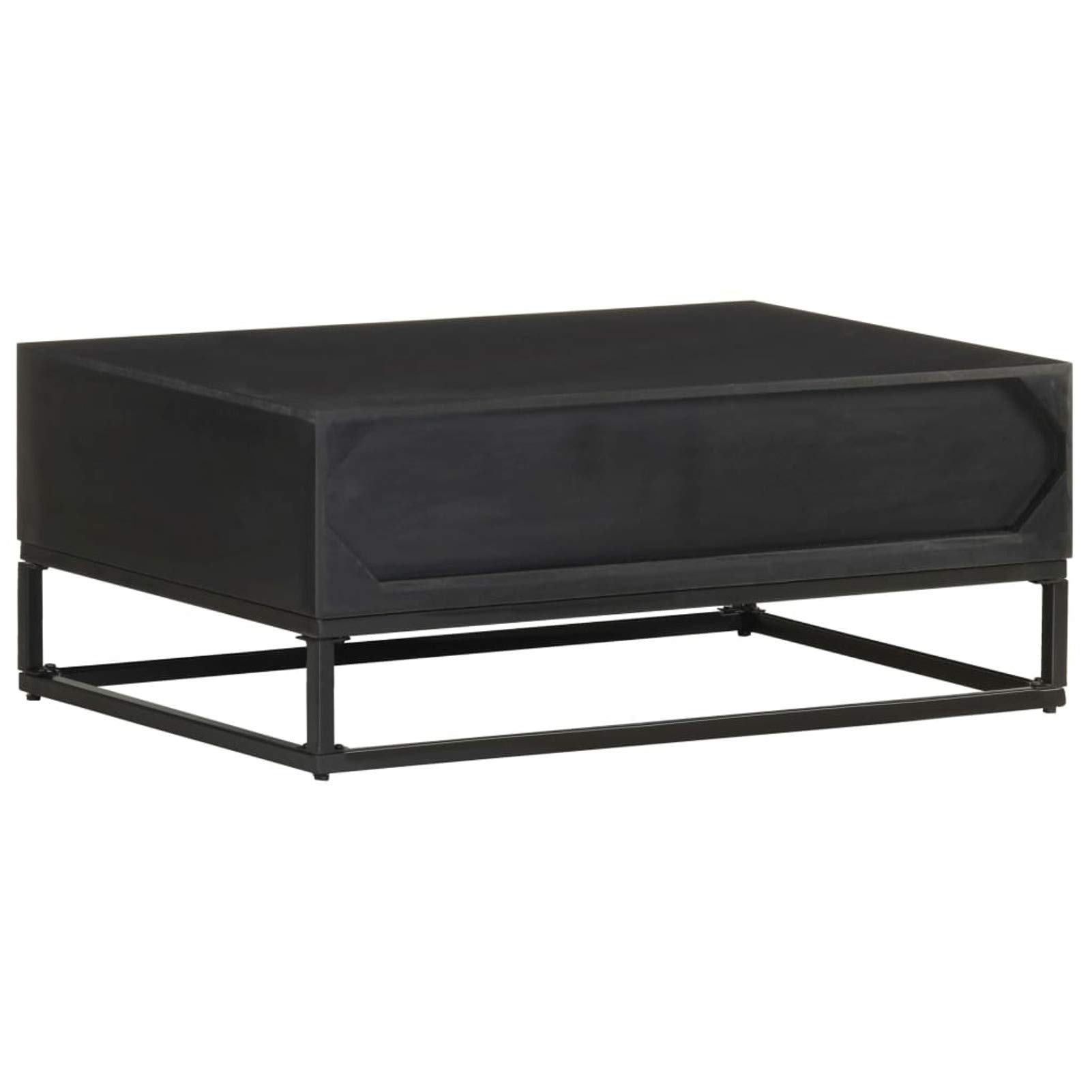 Homgoday Table basse 90 x 60 x 35 cm en bois de manguier massif, table d'appoint, table d'appoint pour salon, salle de réception d'invités, chambre à coucher et mobilier de bureau