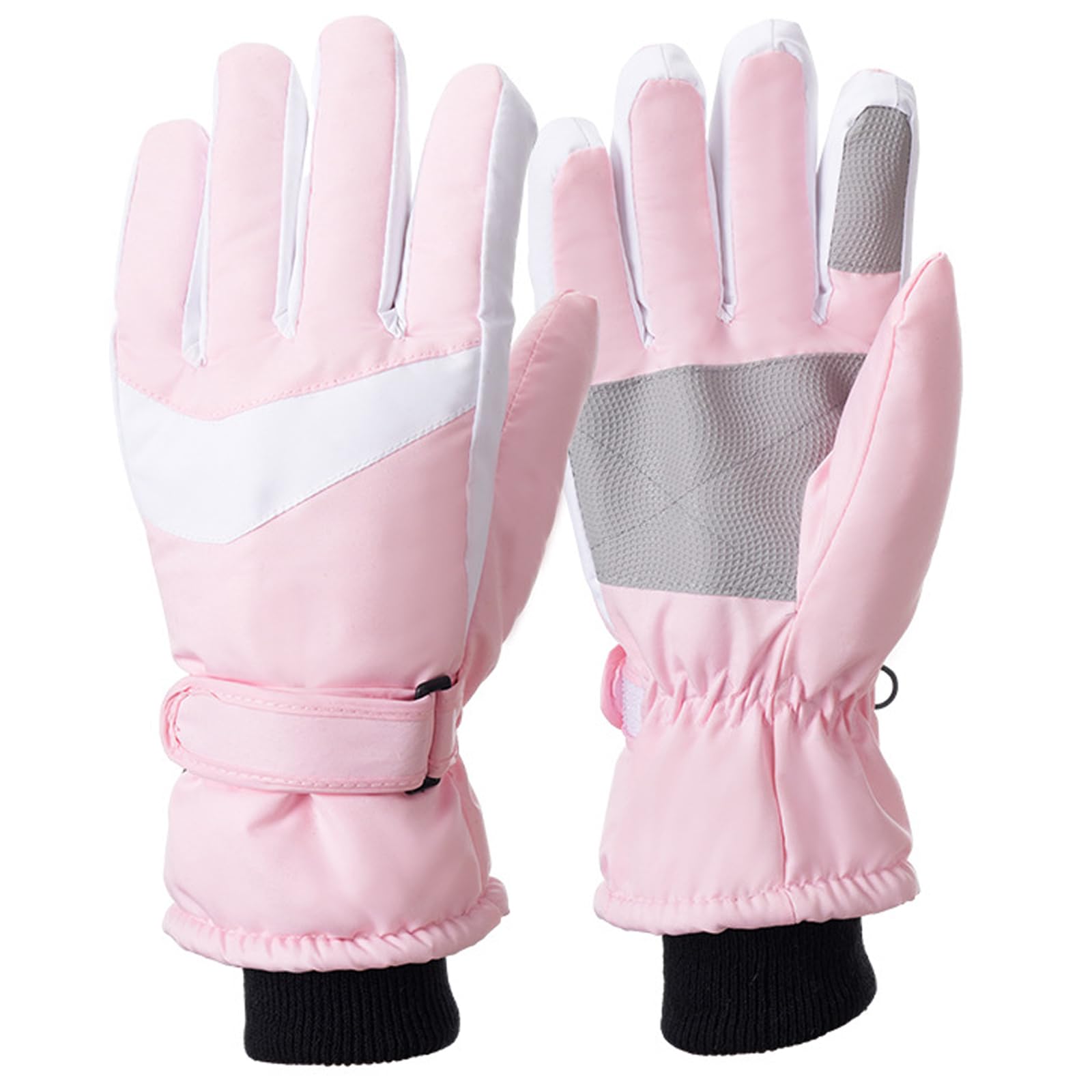 Guantes de Esquí Impermeables Térmicos para Mujer con Pantalla Táctil - Nieve Ski Snowboard