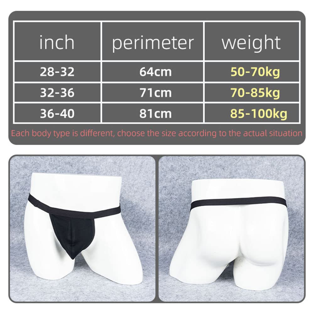 YWZAO Plug Anal sous-vêtements String Système À Clip Homme N31