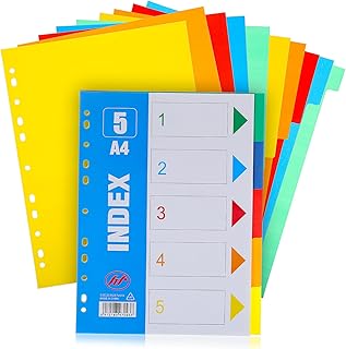 Abaodam 15 Peças Bloco De Notas Bloco De Notas Clipes De Fichário Abas Divisórias De Papel Divisórias De Arquivo Divisórias De Fichário De Livro Divisores Estéticos Etiqueta Linha