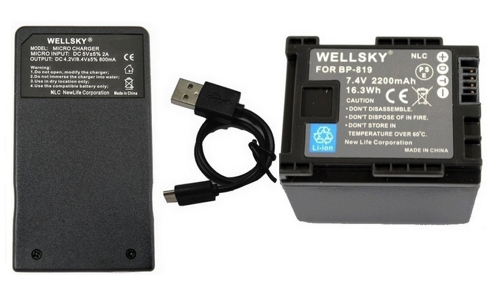 Amazon | WELLSKY BP-819 BP-819D BP-809 BP-808 互換バッテリー