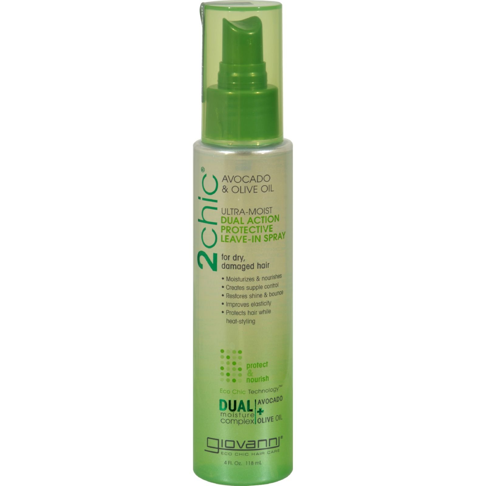 Pack of 5 x Giovanni Hair Care Products Spray Leave In Conditioner - 2Chic Avocado - 4 oz