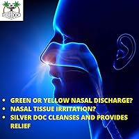 Vista 2 de Research Labs Silver Doc Silver Hydrosol Spray de limpieza nasal coloidal de plata, perfecto para problemas de congestión, nariz y sinusitis