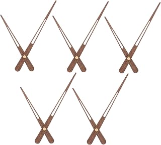 IWOWHERO 5Piezas Madera de Bricolaje Manecillas de Pared de Unidades Accesorios Decorativos Reparación Compatibles con Proyectos DIY