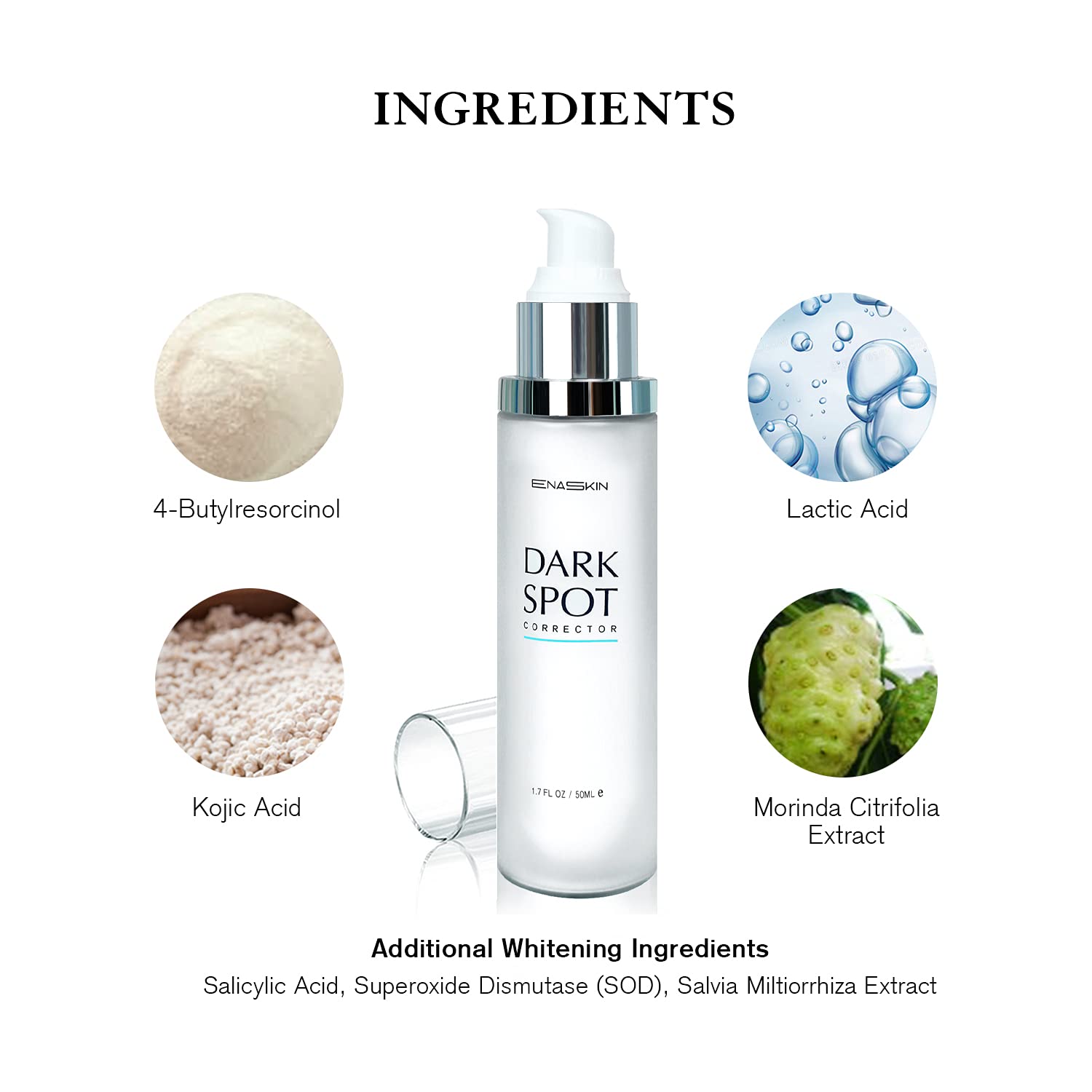 EnaSkin Dark Spot Corrector for Face and Body Skin Lightening and
