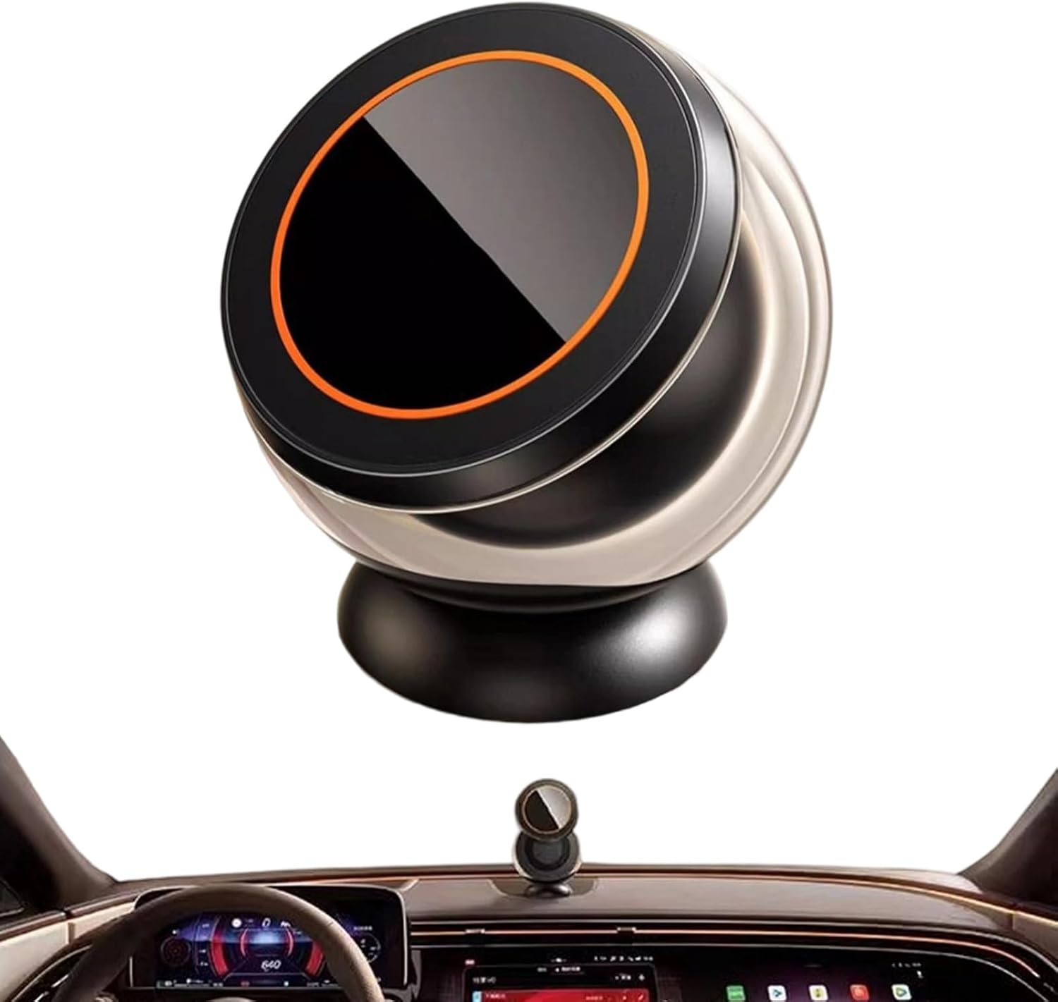 Magnetic Holder, Car Mount, 360 Adjustable Rotatable Bracket for Window Dashboard Mirror Windshield Truck Vehicle Interior Strong Grip Attachment